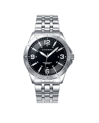 Viceroy Herren Analog Quarz Uhr mit Edelstahl Armband 40519-55 von Viceroy