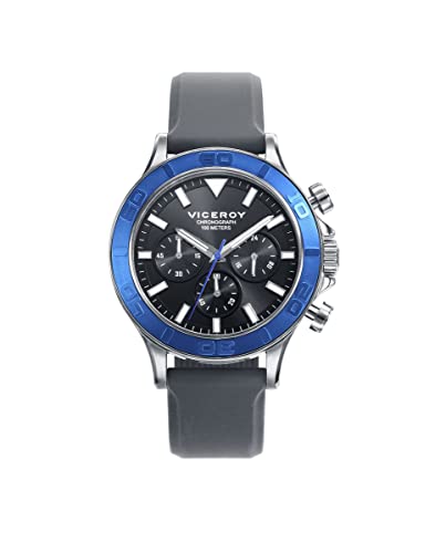 Viceroy Herren Chronograph Quarz Uhr mit Silikon Armband 471117-57 von Viceroy