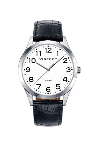 Viceroy Herren Analog Quarz Uhr mit Leder Armband 42233-04 von Viceroy