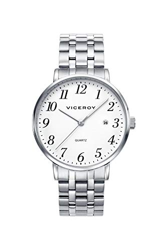 Viceroy Herren Analog Quarz Uhr mit Edelstahl Armband 42235-04 von Viceroy
