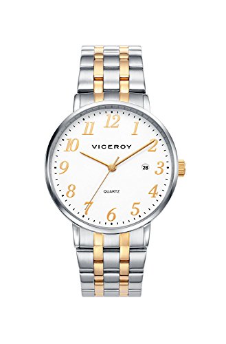 Viceroy Herren Analog Quarz Uhr mit Edelstahl Armband 42235-94 von Viceroy