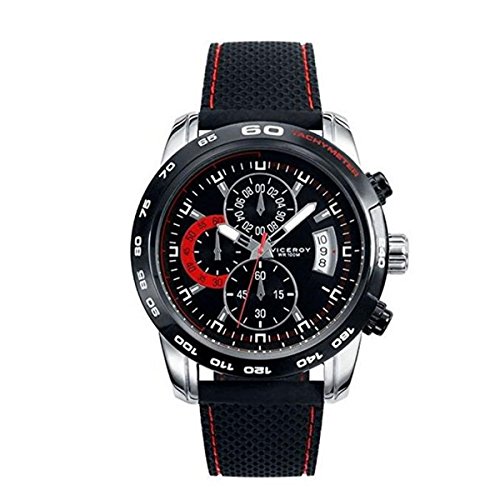 Viceroy Herren Chronograph Quarz Uhr mit Silikon Armband 40421-57 von Viceroy