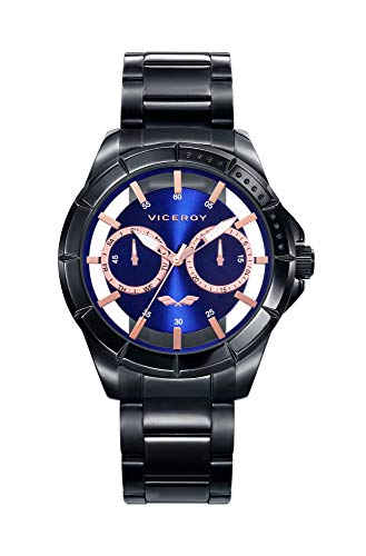 Viceroy Herren Analog Quarz Uhr mit Edelstahl Armband 401053-37 von Viceroy
