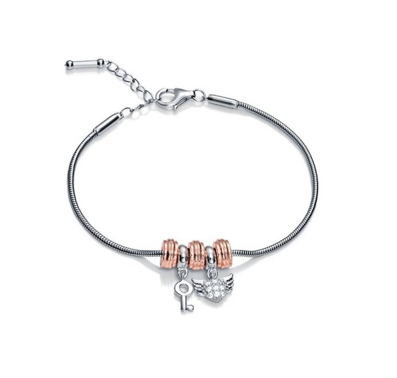 Viceroy Armband Beautiful silver bicolor bracelet with pendants VMMB2053-19 von Viceroy