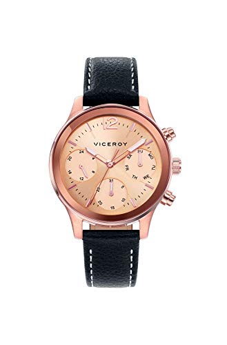 Viceroy Damen Multi Zifferblatt Quarz Uhr mit Leder Armband 471138-95 von Viceroy