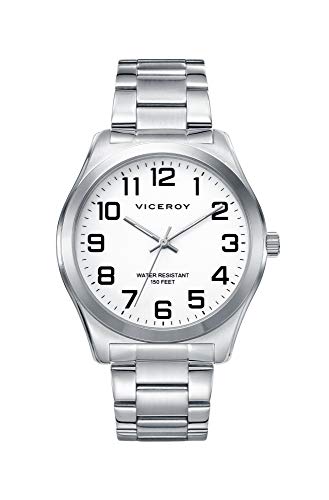 Viceroy Herren Analog Quarz Uhr mit Edelstahl Armband 40513-04 von Viceroy