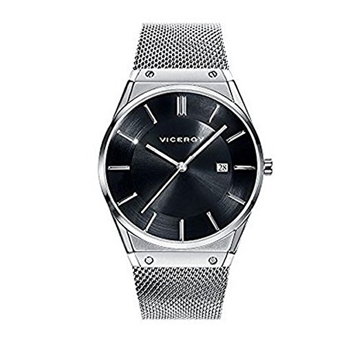 Viceroy Herren Analog Quarz Uhr mit Edelstahl Armband 42243-57 von Viceroy