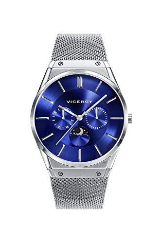 Viceroy Herren Analog Quarz Uhr mit Edelstahl Armband 42245-37 von Viceroy