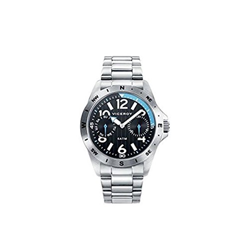 Viceroy Herren Analog Quarz Uhr mit Edelstahl Armband 42263-54 von Viceroy