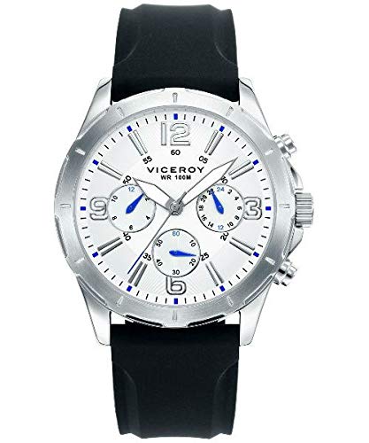 Viceroy Herren Analog Quarz Uhr mit Gummi Armband 40521-89 von Viceroy