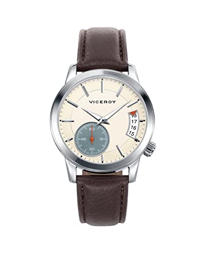 Viceroy Herren Analog Quarz Uhr mit Leder Armband 471091-27 von Viceroy