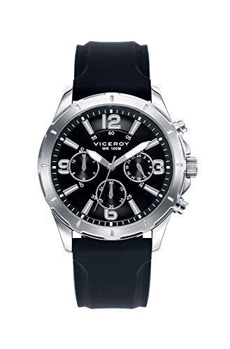 Viceroy Herren Analog Quarz Uhr mit Silikon Armband 40521-59 von Viceroy