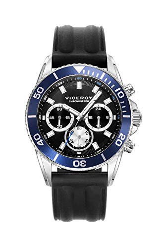 Viceroy Herren Analog Quarz Uhr mit Silikon Armband 42287-57 von Viceroy