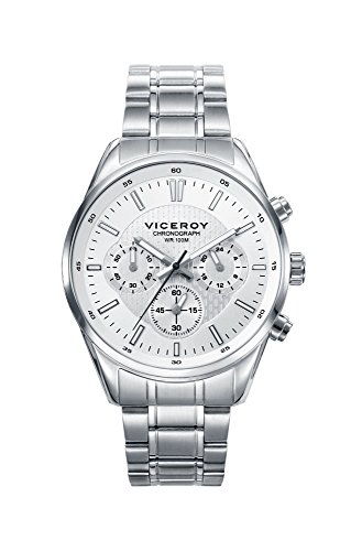 Viceroy Herren Chronograph Quarz Uhr mit Edelstahl Armband 401017-07 von Viceroy