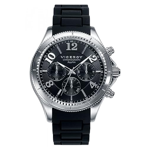 Viceroy Herren Chronograph Quarz Uhr mit Gummi Armband 47893-55 von Viceroy