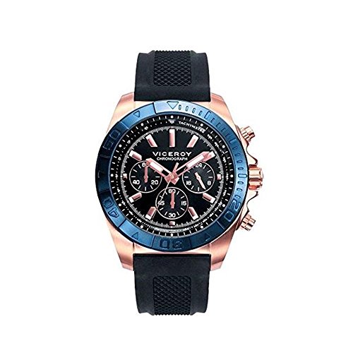 Viceroy Herren Chronograph Quarz Uhr mit Silikon Armband 471039-57 von Viceroy