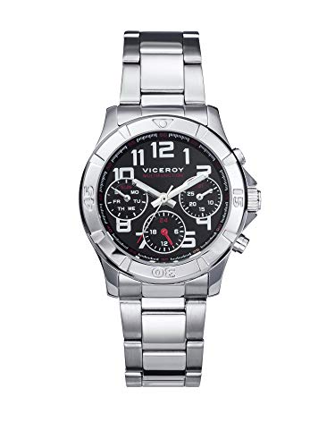 Viceroy Herren Multi Zifferblatt Quarz Uhr mit Edelstahl Armband 432311-55 von Viceroy