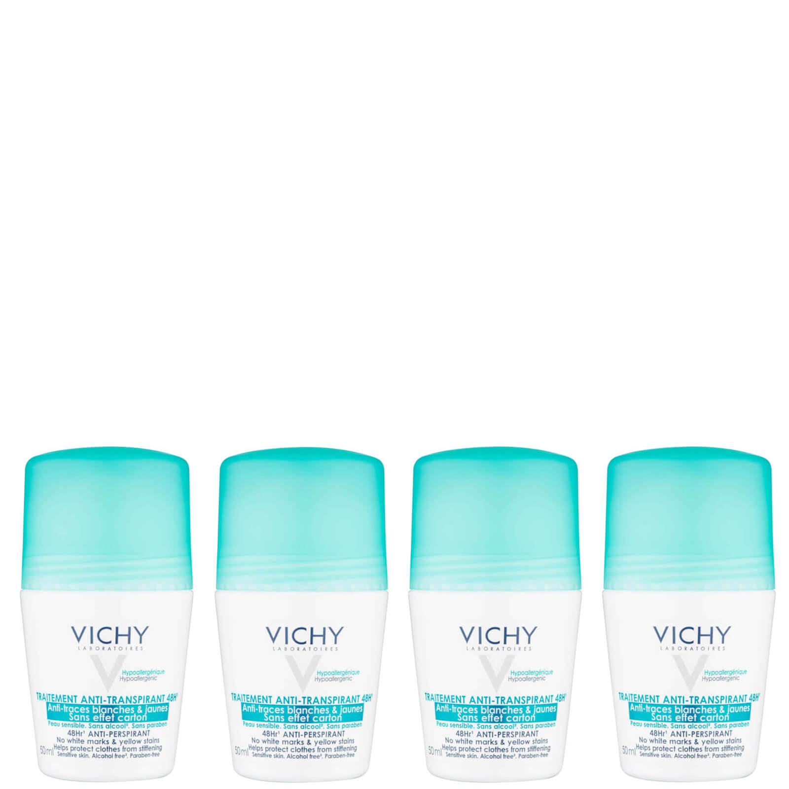 VICHY No Marks Roll-on Deodorant Set 4 x 50ml von Vichy