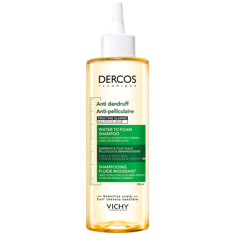 Vichy Dercos Anti-Dandruff Water To Foam Shampoo To Treat Dandruff On All Curls and Coils 200ml von Vichy
