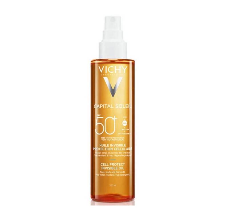 Vichy Körperpflegemittel CAPITAL SOLEIL spray aceite invisible cell protect SPF50 200 ml von Vichy