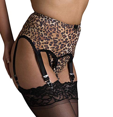 Animal Print - Leopard Retro Strumpfhalter, Fashion 4 Passion (S) von Vicky's NYLONS finest hosiery