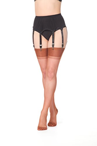 Vicky's Nylons Echte RHT englische Nahtlos Strapsstrümpfe 100% Nylon Kupfer (M) von Vicky's Nylons