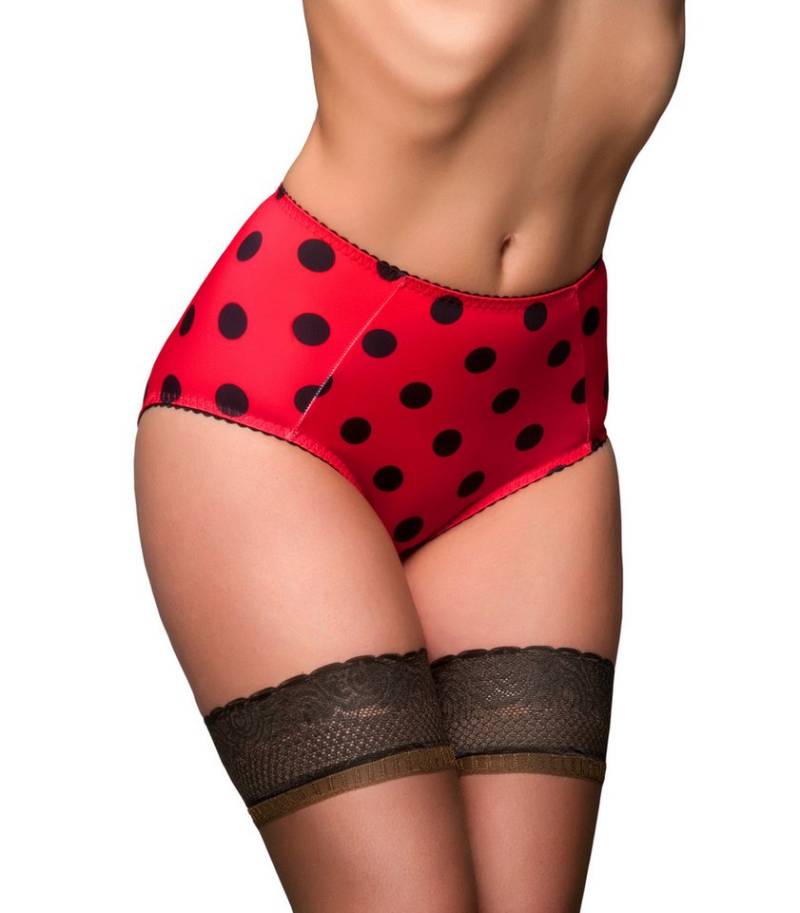 Vicky's Nylons Miederhose Ladybird Miederhöschen – Rot/Schwarz oder Pink/Weiß von Vicky's Nylons