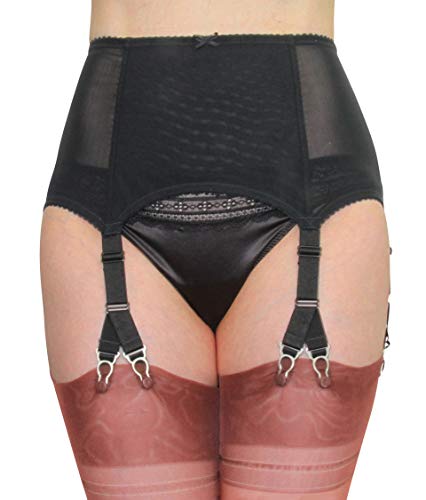 Vicky's Nylons Strapsgürtel Fetisch 6 Y Strap mit 12 Clips Suspender Belt Super sexy 6/12 Straps mit Metallclips (S) von Vicky's Nylons