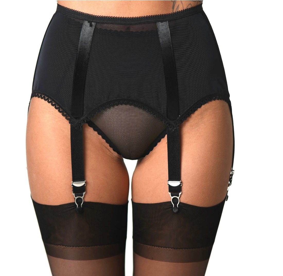 Vicky's Nylons Strumpfhalter Abby Strumpfhalter 6 Straps Schwarz oder Rot von Vicky's Nylons