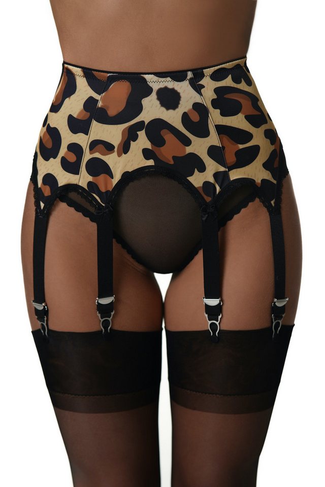 Vicky's Nylons Strumpfhalter Leo - Animal Print von Vicky's Nylons