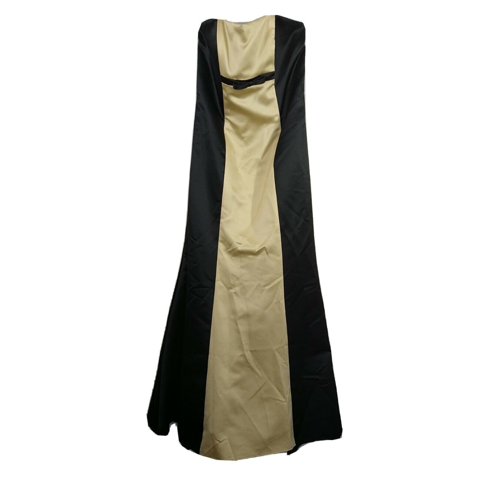 Jessica Mcclintock Gunne Sax Trägerloses Kleid Damen Größe 7 8 Schwarz Gold Formal Jessica Mcclintock Gunne Sax Trägerloses Kleid Damen Größe 7 8 Schwarz Gold Formal von VickysVtg