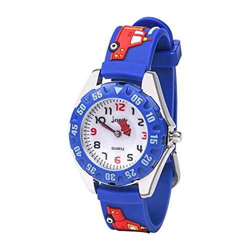 Vicloon Kinder Analog Quarz Uhr, Kinder Uhr mit 3D Cartoon Design, 30M wasserdichte, Silikon Armband, Japanischen Quarzwerk, Gut Lesbar, Lern Armbanduhr für Kinder, Jungen und Mädchen von Vicloon