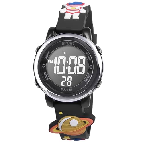 Vicloon Digitaluhr Kinder Uhren, wasserdichte Kinderuhr Digitale Uhr Kinder Armbanduhr Jungen Digitaluhren Sports Outdoor Kinderuhren mit Wecker, Datum, Stoppuhr, LED-Lichter von Vicloon