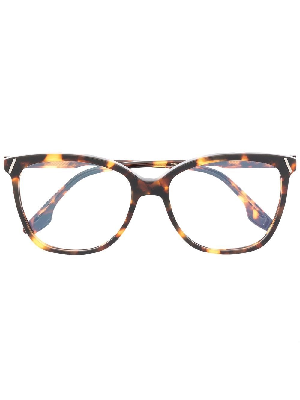 Victoria Beckham Eyewear Brille in Schildpattoptik - Braun von Victoria Beckham Eyewear