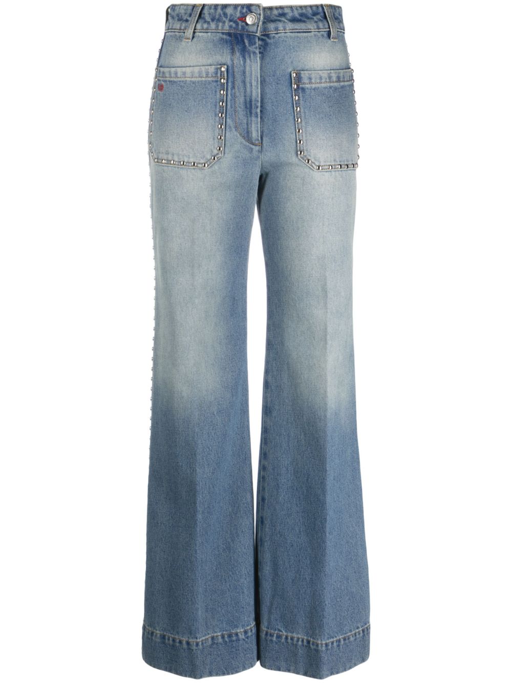 Victoria Beckham Jeans mit Nieten - Blau von Victoria Beckham