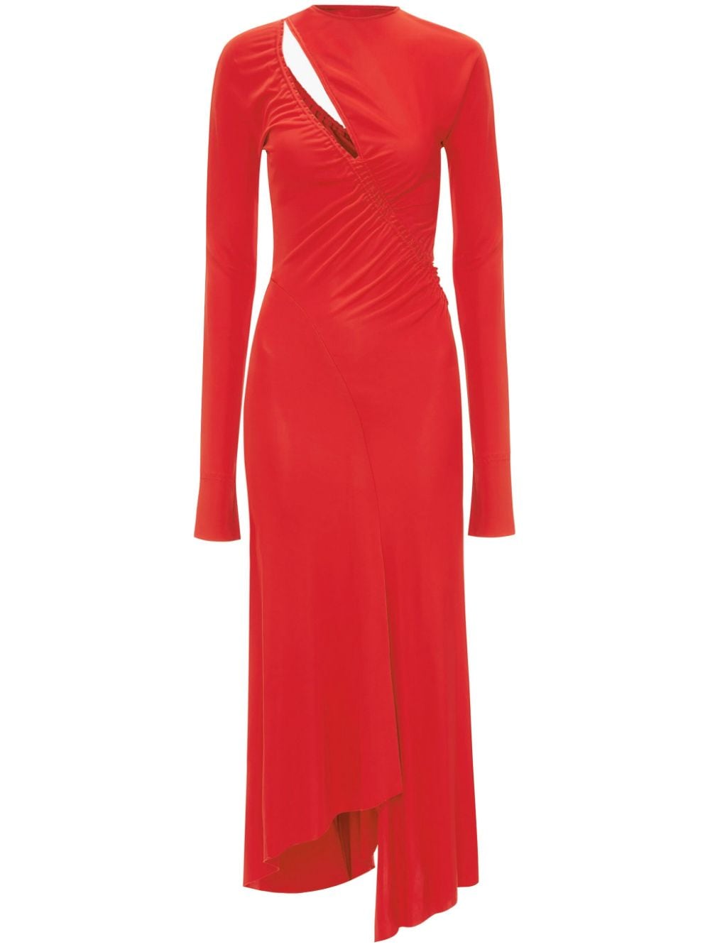 Victoria Beckham Asymmetrisches Midikleid - Rot von Victoria Beckham