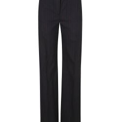 Victoria Beckham Blaue Wollhosen Für Damen von Victoria Beckham