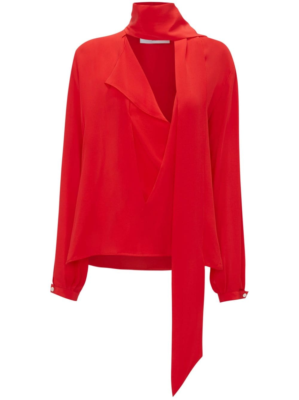 Victoria Beckham Bluse aus Seide mit Schaldetail - Rot von Victoria Beckham