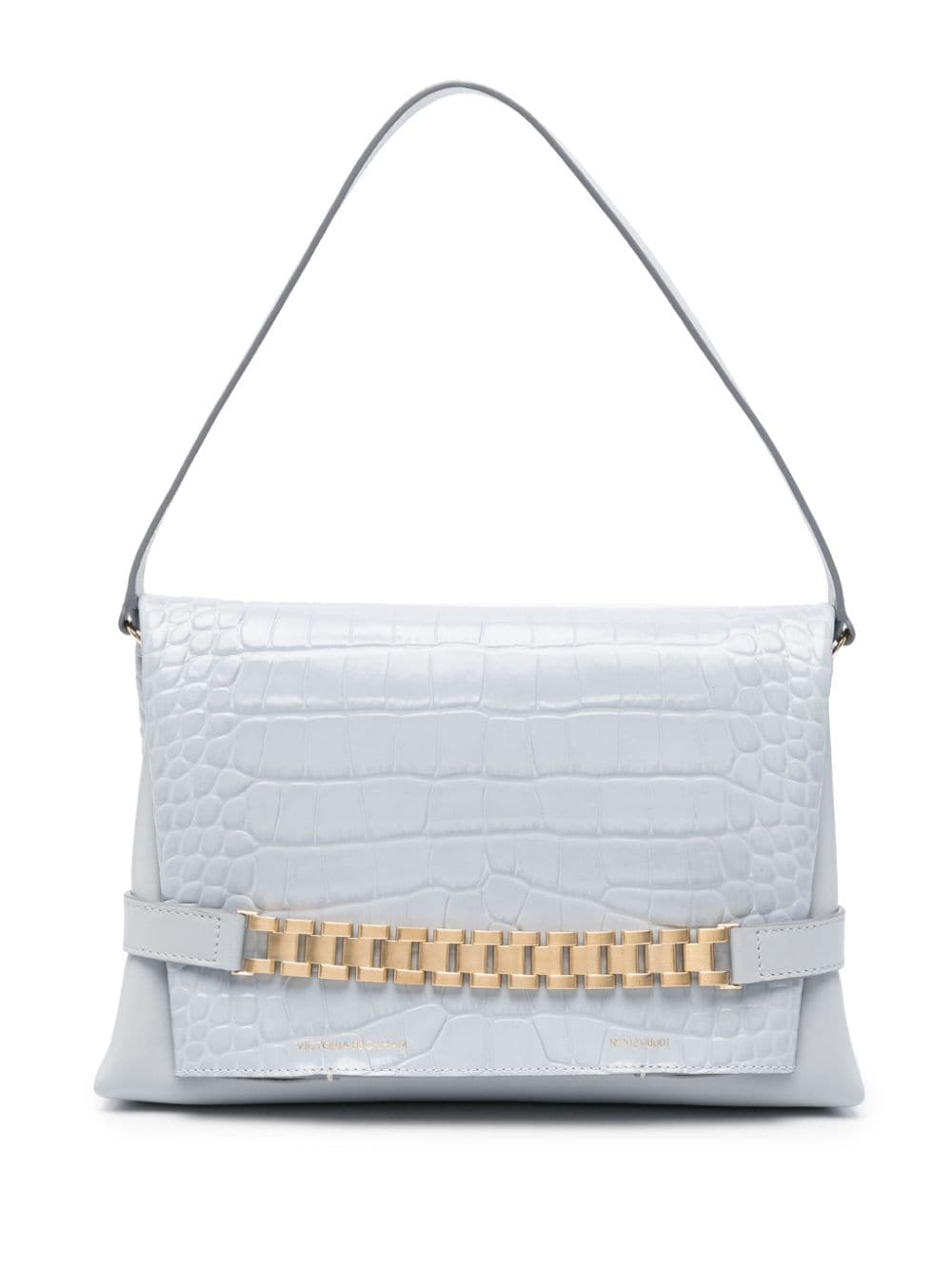 Victoria Beckham Chain Handtasche mit Kroko-Effekt - Grau von Victoria Beckham