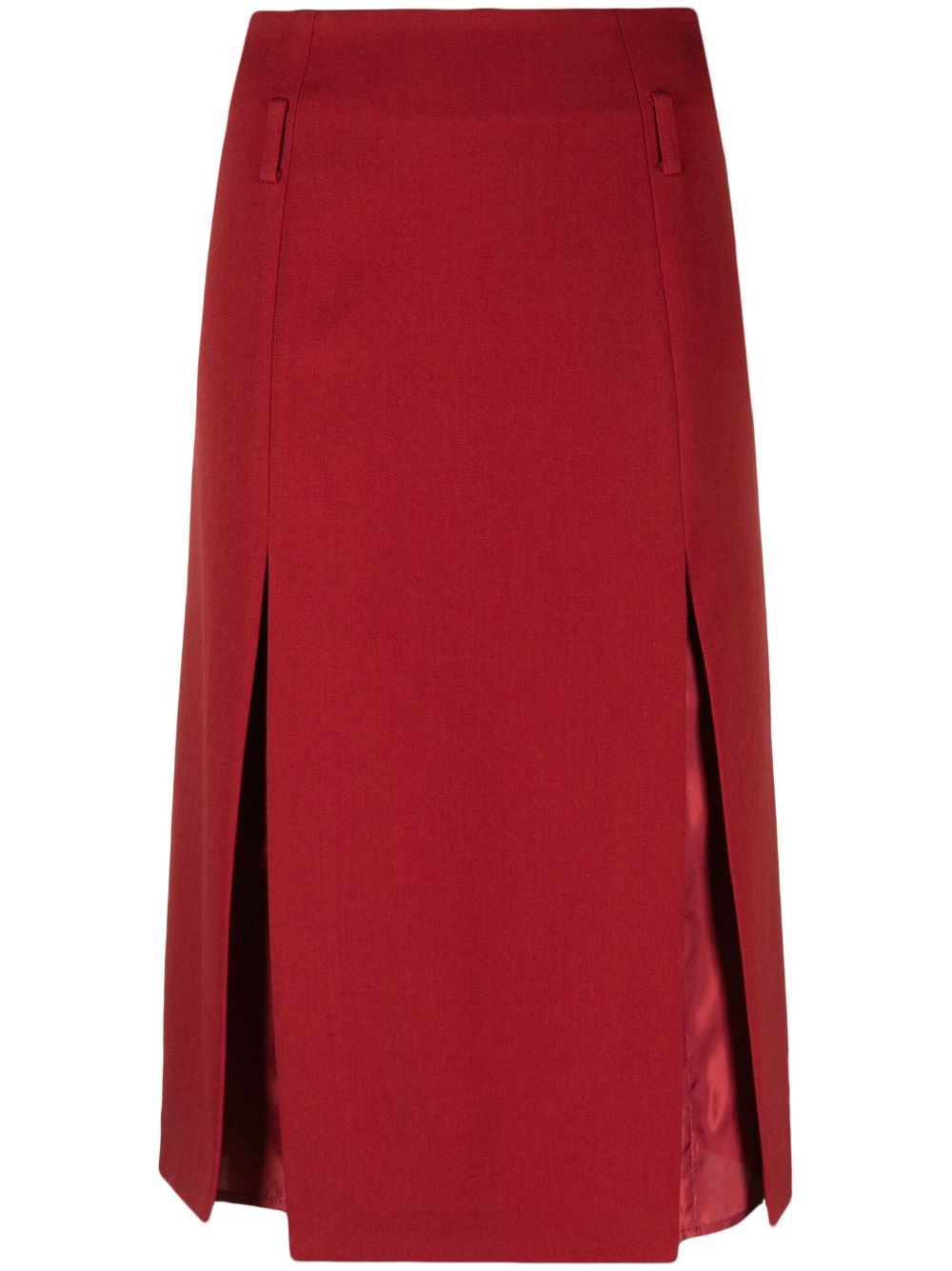 Victoria Beckham Midikleid im Layering-Look - Rot von Victoria Beckham