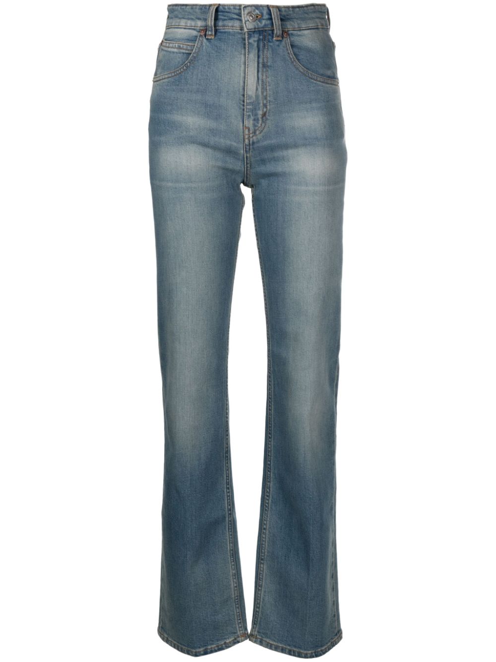 Victoria Beckham Schmale Julia High-Rise-Jeans - Blau von Victoria Beckham