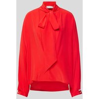 Victoria Beckham Seidenbluse in langärmeligem Design in Rot, Größe 36 von Victoria Beckham