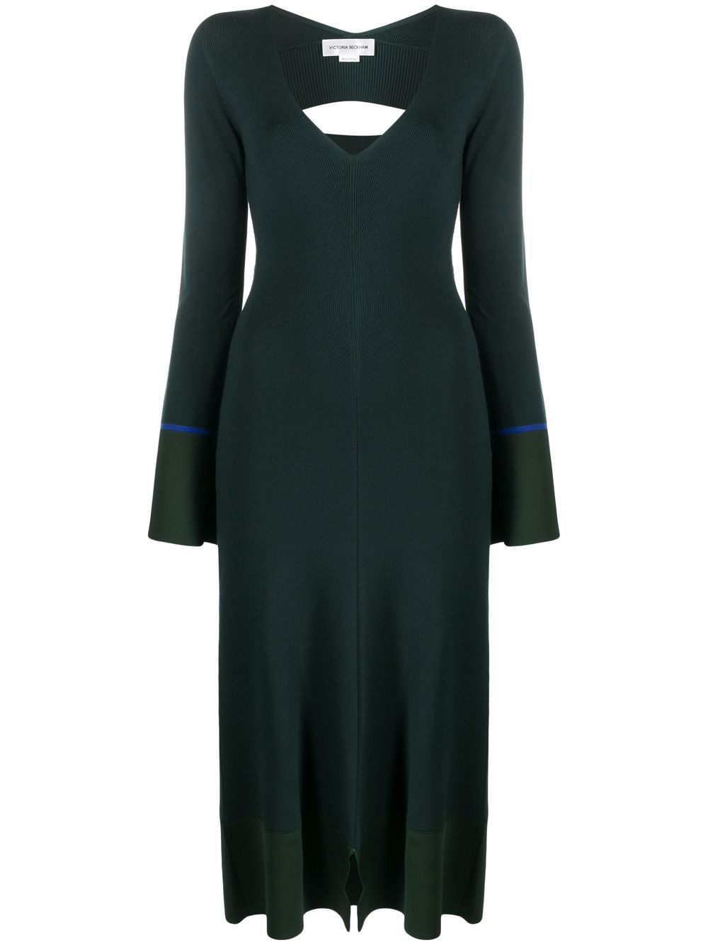 Victoria Beckham Strickkleid mit Cut-Out - Grün von Victoria Beckham