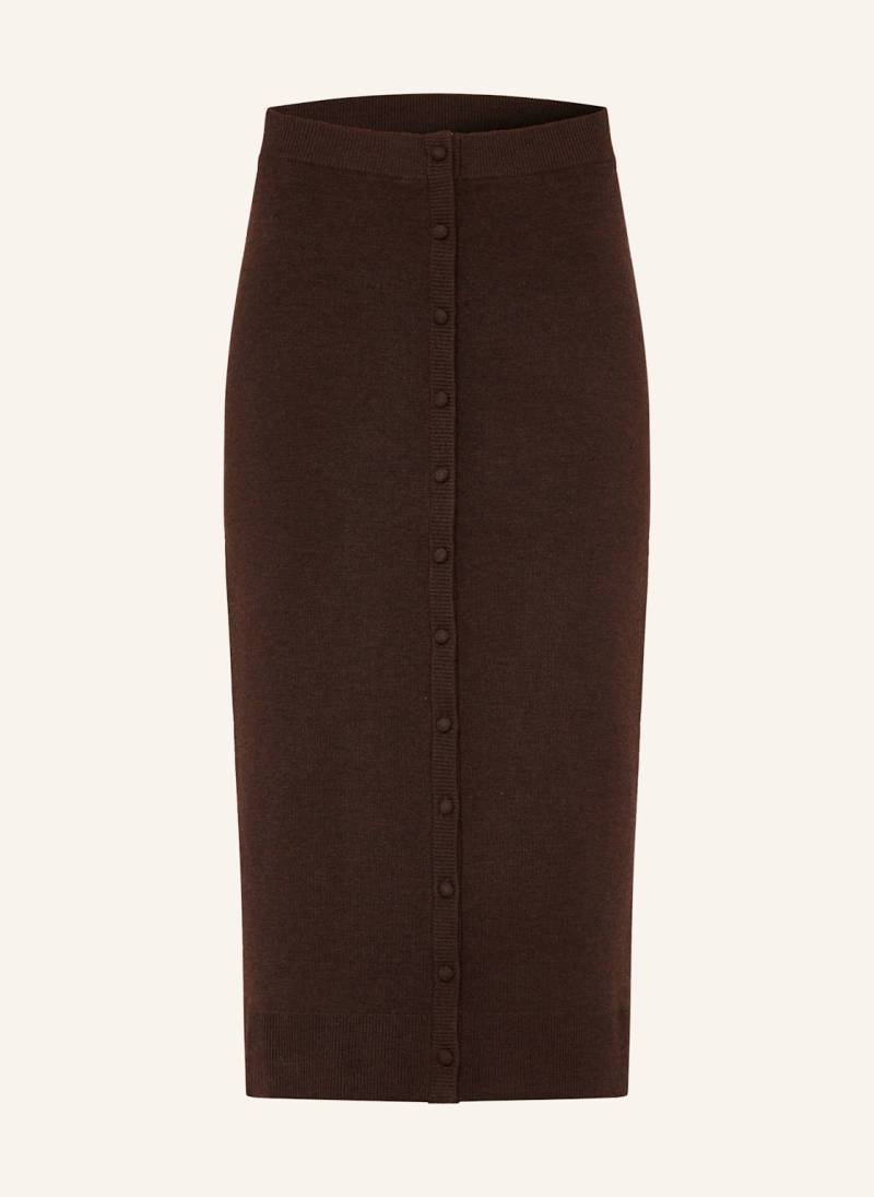 Victoria Beckham Strickrock Aus Merinowolle braun von Victoria Beckham