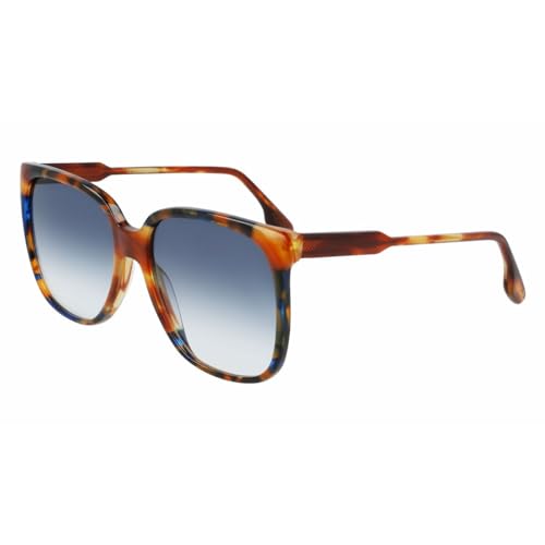 Victoria Beckham Unisex VB610SCB Sunglasses, 212 Chocolate Smoke/Havana Blue, 7 1/4 von Victoria Beckham