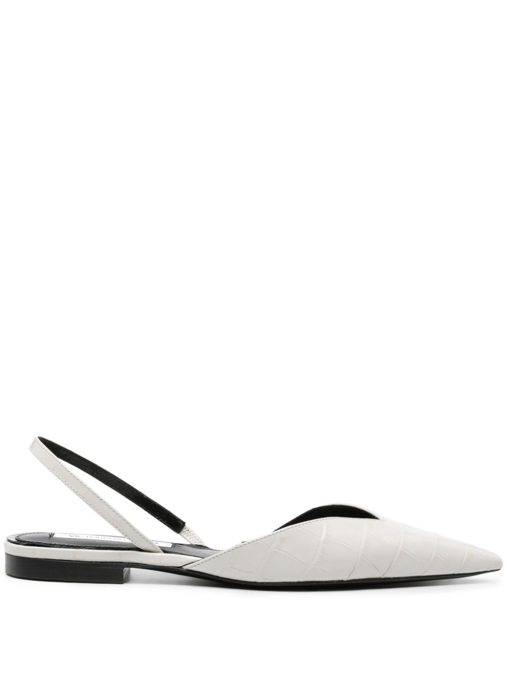 Victoria Beckham V Cut Ballerinas - Weiß von Victoria Beckham