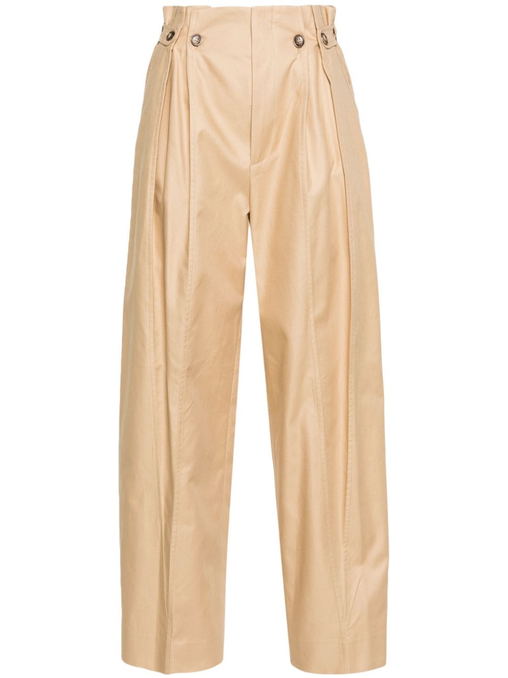 Victoria Beckham Weite Fluid Taillenhose - Nude von Victoria Beckham