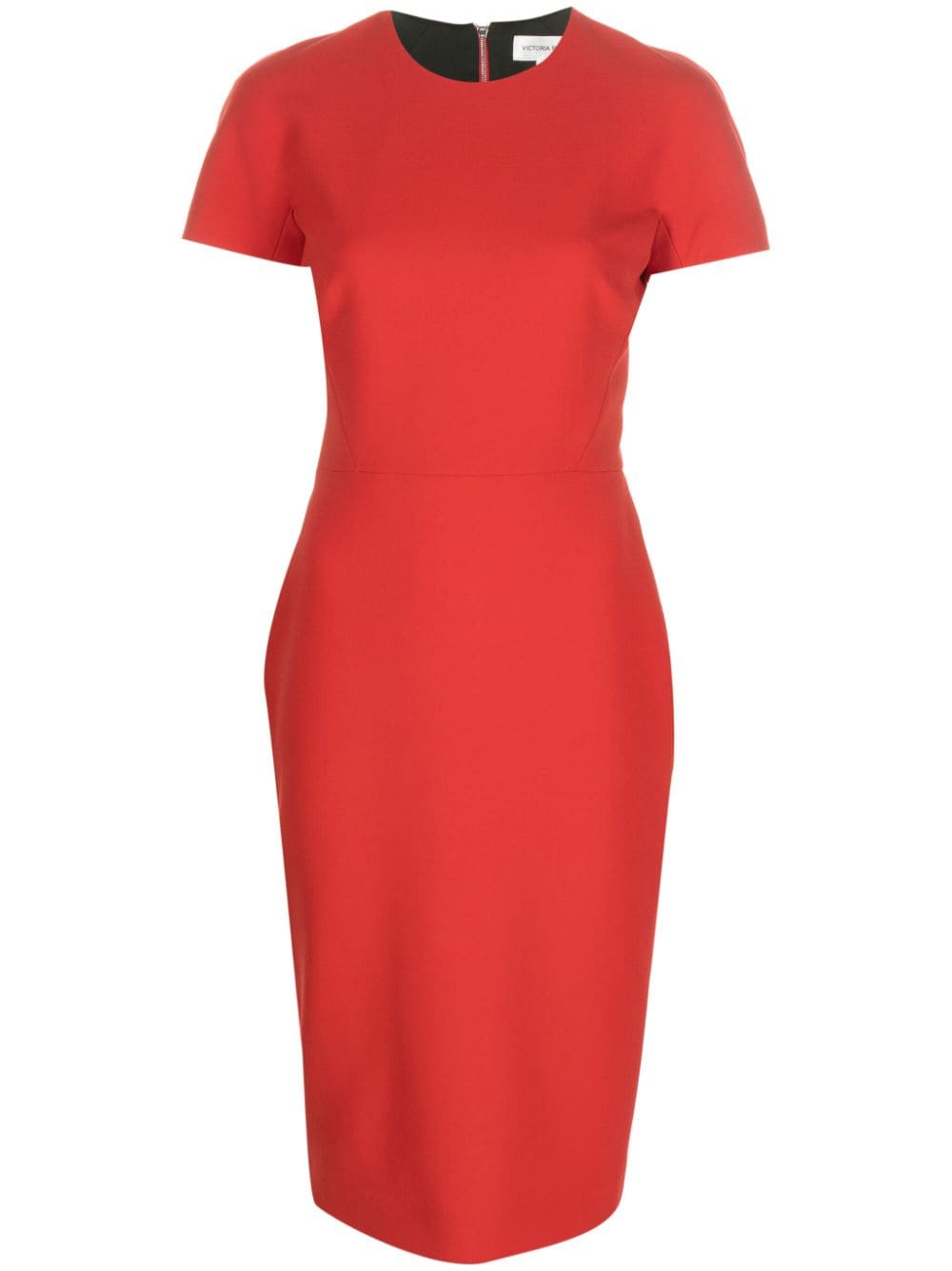 Victoria Beckham Kreppkleid mit lockerem Schnitt - Rot von Victoria Beckham