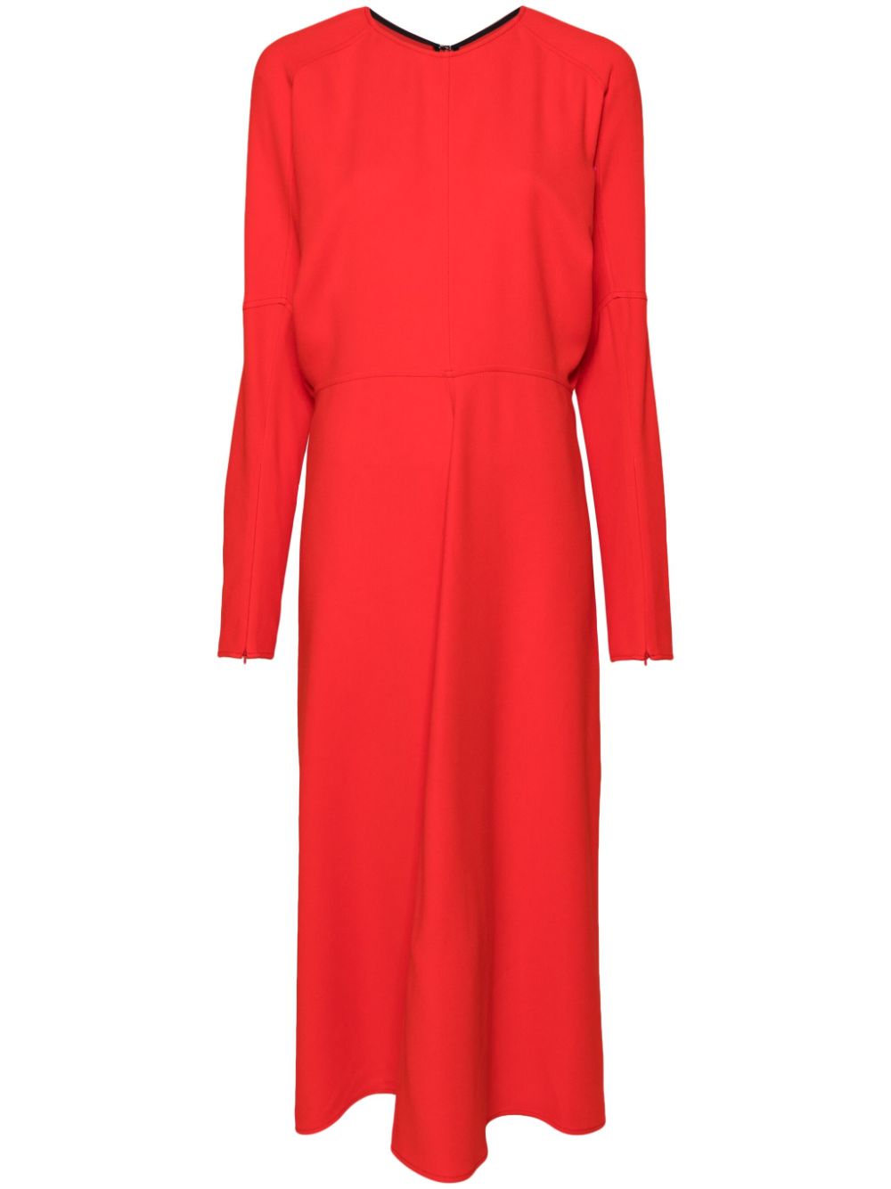 Victoria Beckham Midikleid mit drapiertem Ausschnitt - Rot von Victoria Beckham