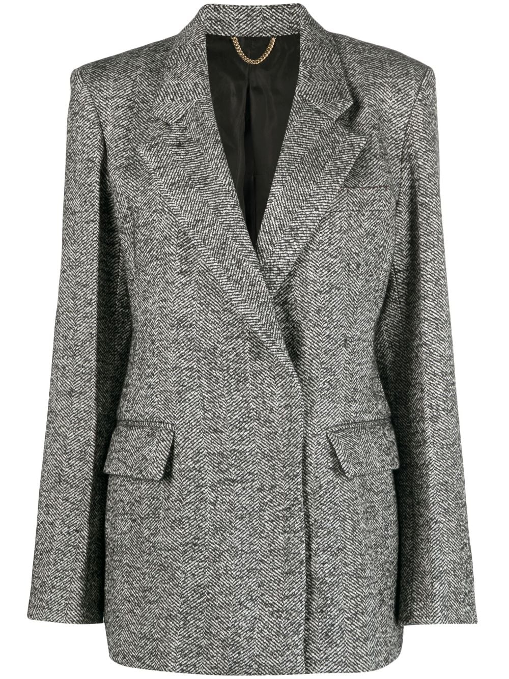 Victoria Beckham Gemusterter Blazer - Schwarz von Victoria Beckham